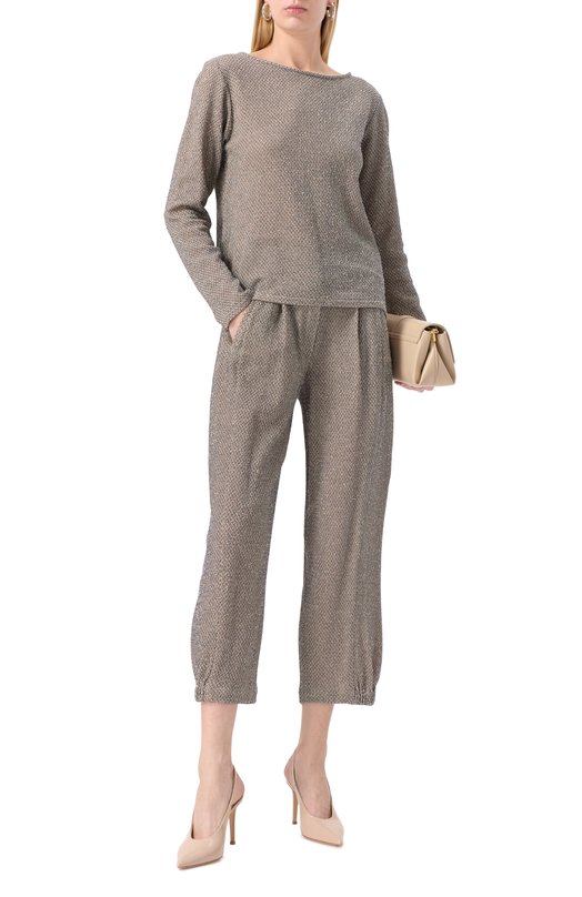 Хлопковые брюки Giorgio Armani GW001072/AF15058 Серый  GW001072/AF15058 Фото 2