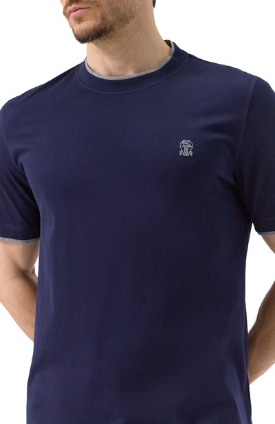 Хлопковая футболка BRUNELLO CUCINELLI, арт. M0B137427G, фото 5