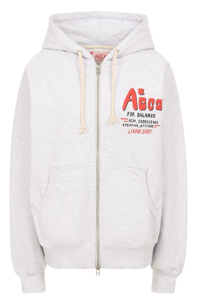 Женский хлопковая толстовка AECA WHITE, арт. AWCMSSBETSZOV004C0.LIGHT GREY (M)