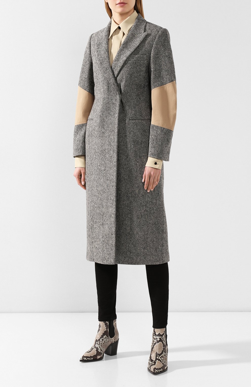 Шерстяное пальто VICTORIA BECKHAM серого цвета по цене 197000 руб., арт. CT STR 81006B, фото 3 Шерстяное пальто VICTORIA BECKHAM, арт. CT STR 81006B, фото 3