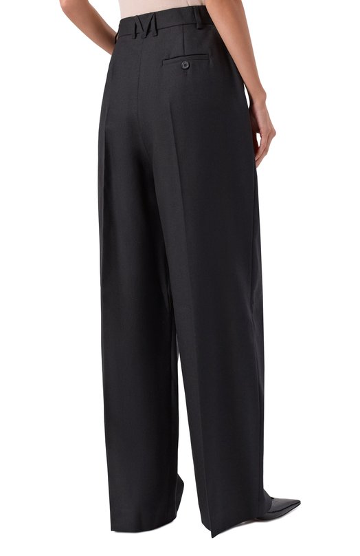 Шерстяные брюки Moschino J0311/5417 Чёрный  J0311/5417 Фото 4