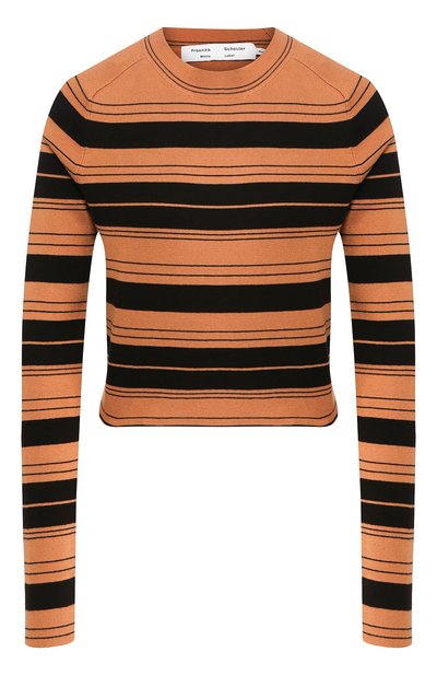 Женский пуловер из смеси шелка и хлопка PROENZA SCHOULER WHITE LABEL, арт. WL2027391-KS047