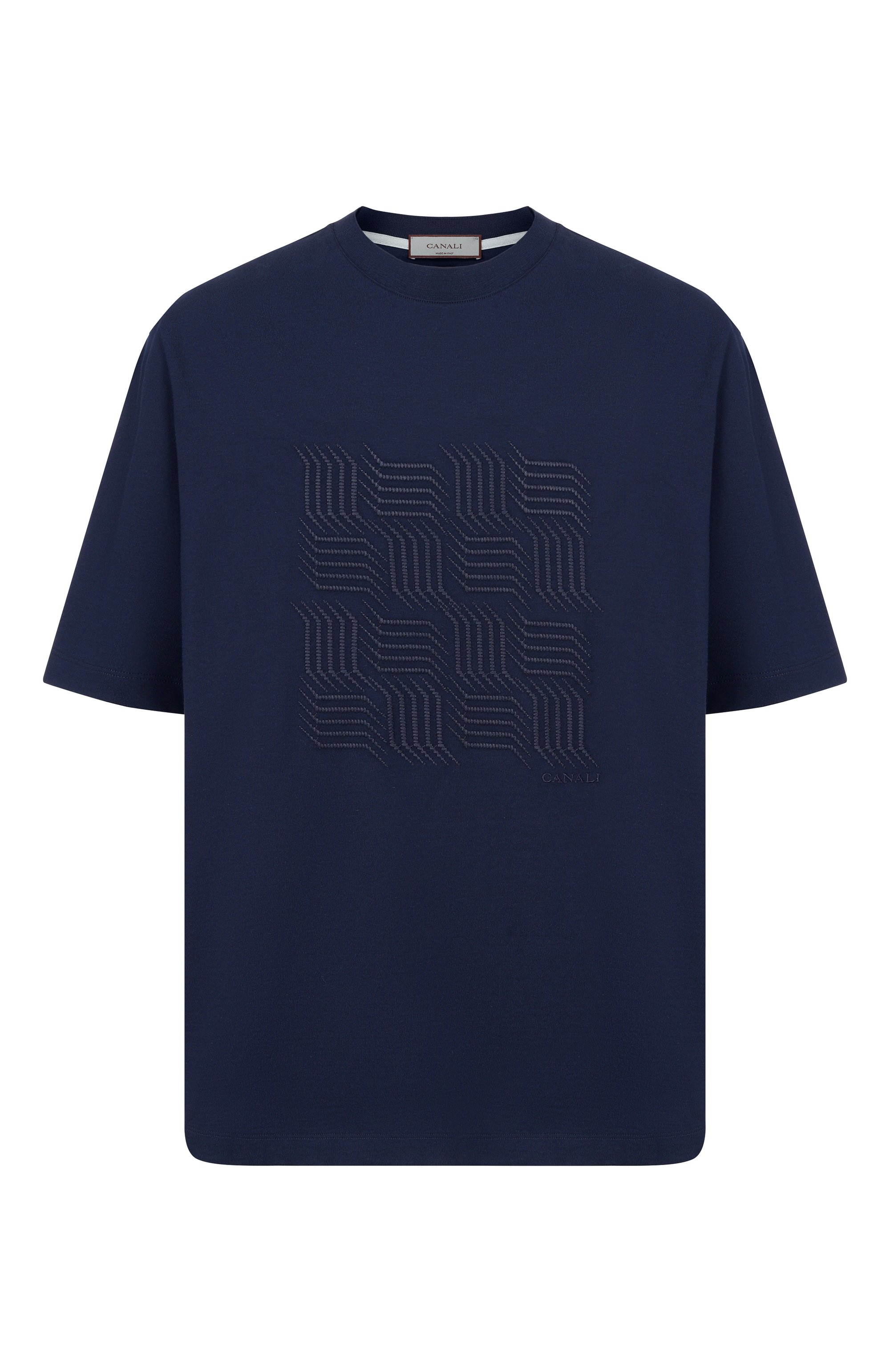 Хлопковая футболка CANALI, арт. T0943/MJ02436_001, фото 1