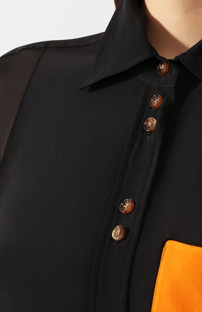 Шелковая рубашка BURBERRY, арт. 8024675, фото 5