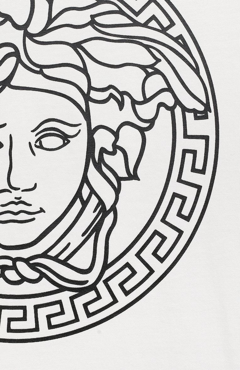Хлопковая футболка VERSACE, арт. 1000239/1A04767/4A-6A, фото 3