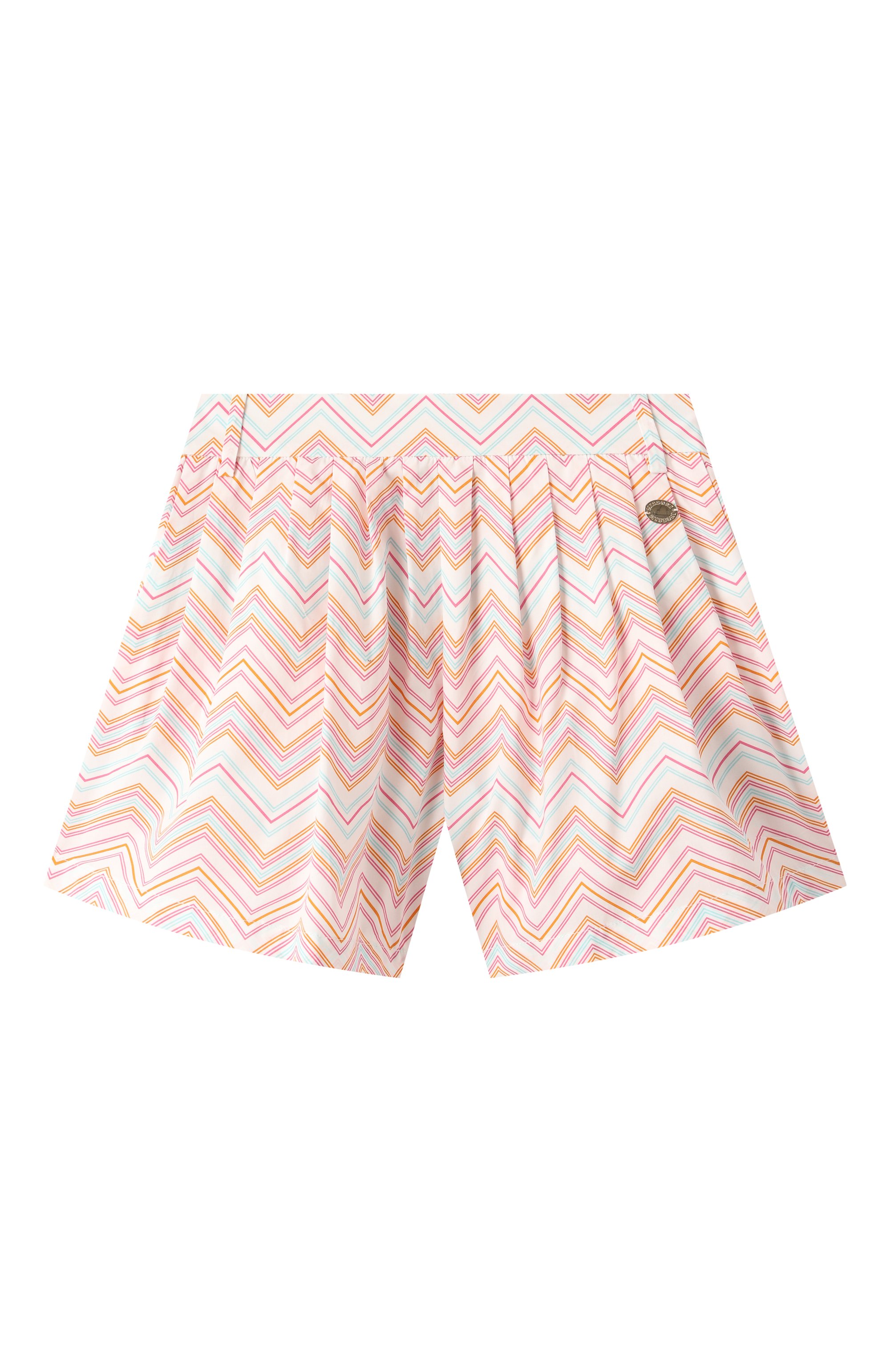 Хлопковые шорты MISSONI разноцветного цвета по цене 23300 руб., арт. MW6A89/P0501/6-10, фото 1 Хлопковые шорты MISSONI, арт. MW6A89/P0501/6-10, фото 1