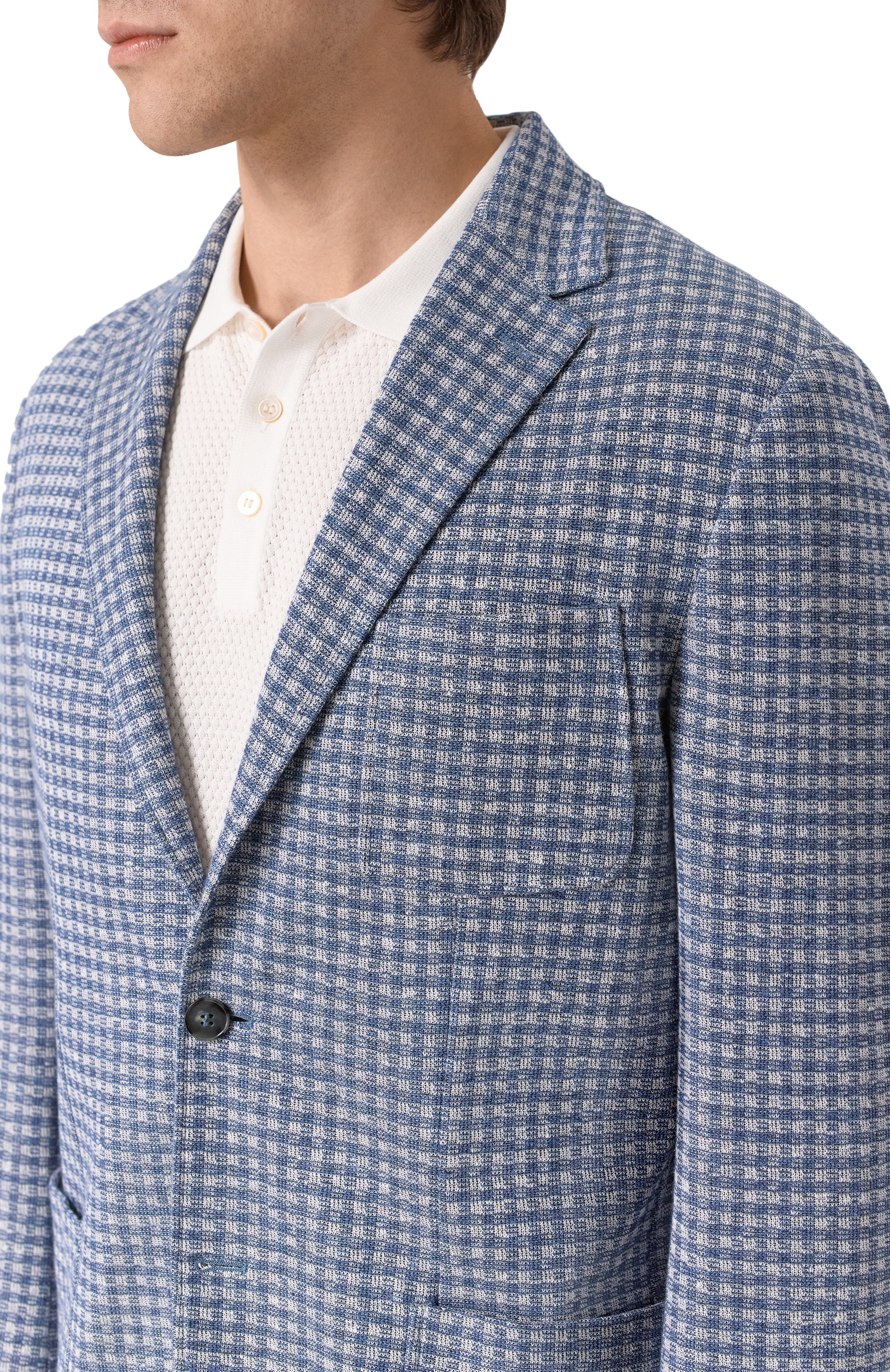 Пиджак изо льна и хлопка CANALI, арт. J0147/JJ02973, фото 7