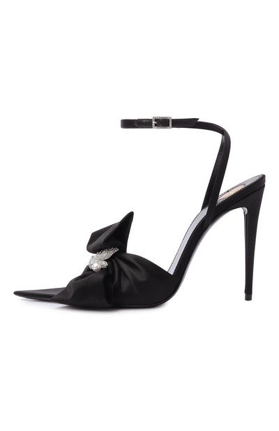 Текстильные босоножки dove 110 SAINT LAURENT, арт. 867309/9QNC4, фото 4