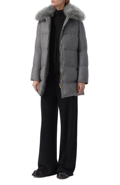 Пуховик с воротником из козлика HERNO, арт. PI002295D/38087, фото 2