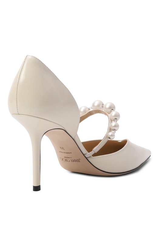 Лакированные туфли Aurelie 85 Jimmy Choo AURELIE 85/XKM Кремовый  AURELIE 85/XKM Фото 5