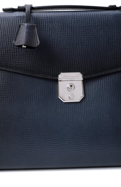 Портфель SANTONI темно-синего цвета по цене 207000 руб., арт. UFBBA1992F0-ATU6U50, фото 3 Портфель SANTONI, арт. UFBBA1992F0-ATU6U50, фото 3