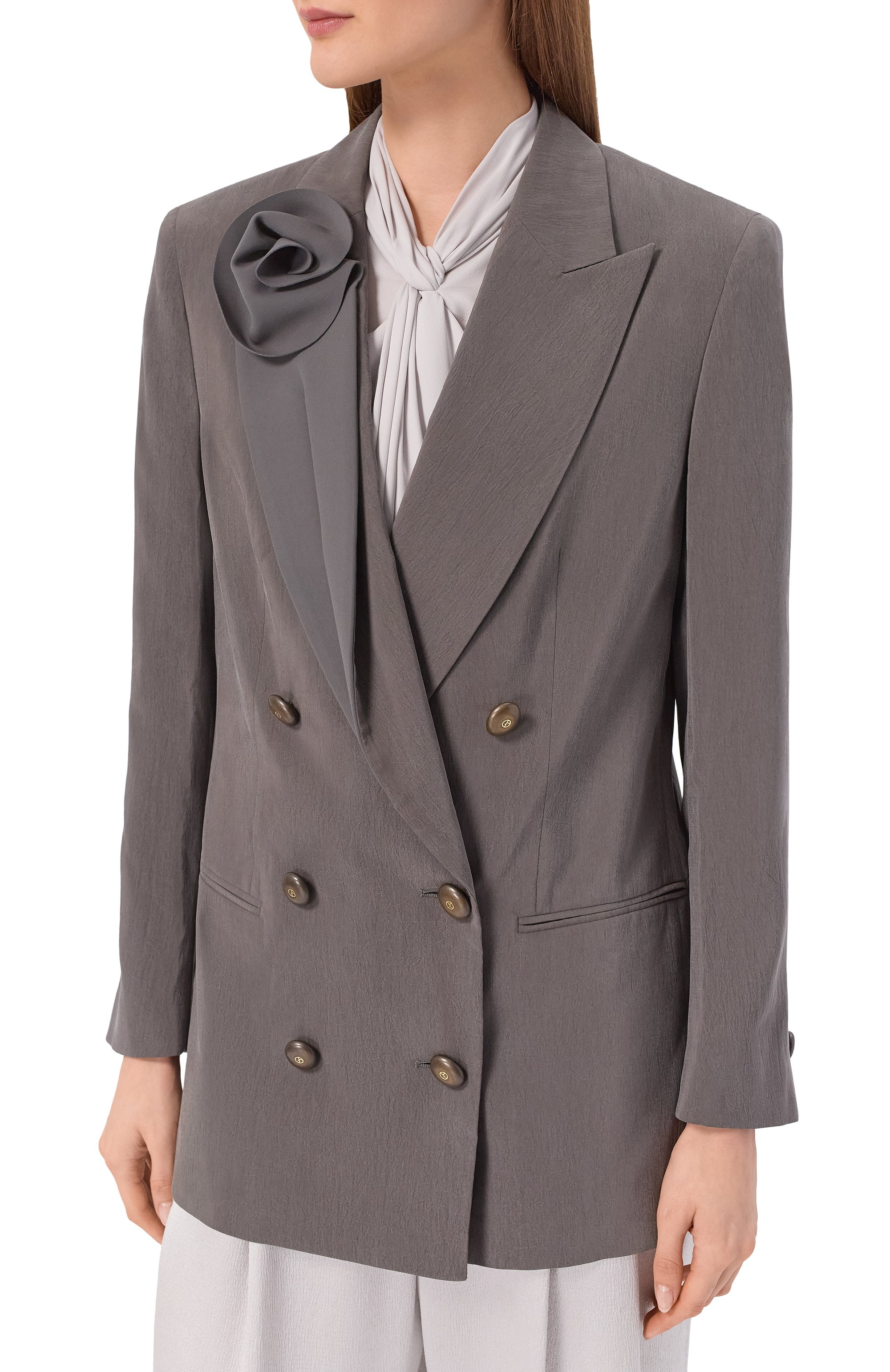 Шелковый жакет GIORGIO ARMANI, арт. GW002454/TE13824, фото 3
