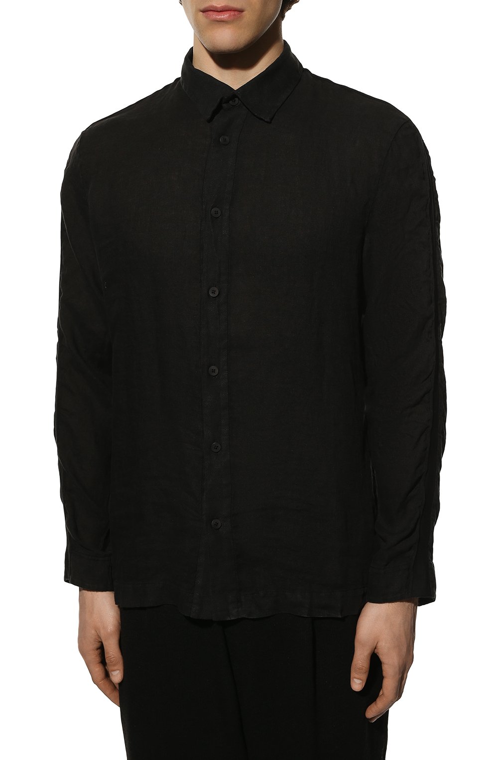 Рубашка изо льна и хлопка TRANSIT, арт. CFUTRQV312, фото 3