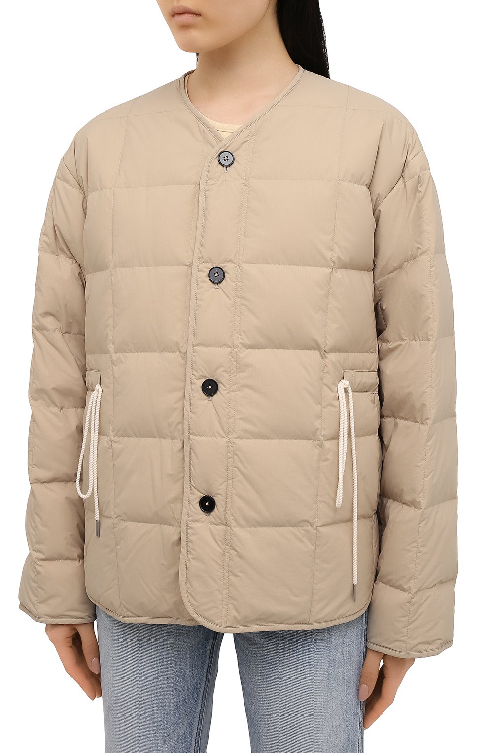 Пуховая куртка JIL SANDER бежевого цвета по цене 152000 руб., арт. JPPS440394-WS460800, фото 3 Пуховая куртка JIL SANDER, арт. JPPS440394-WS460800, фото 3