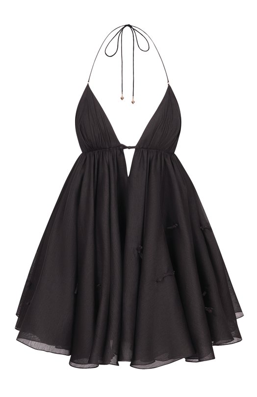 Платье изо льна и шелка YVON 0 160028 Чёрный 0 160028