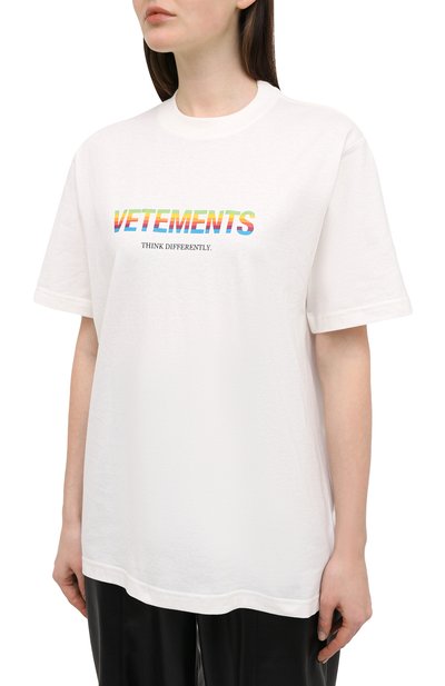 Хлопковая футболка VETEMENTS, арт. UE51TR620W 1611/W, фото 3