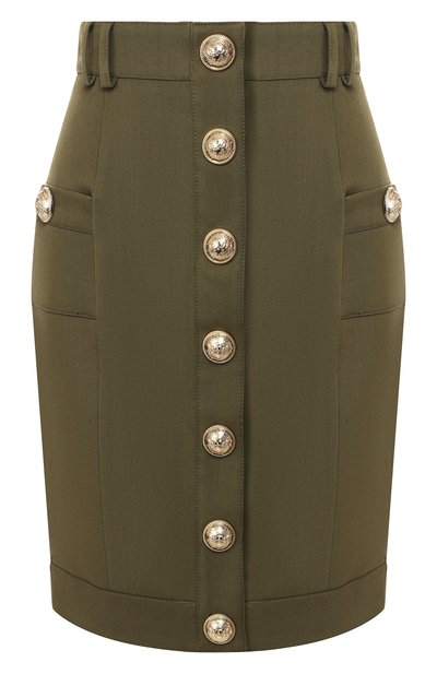 Шерстяная юбка BALMAIN, арт. TF14306/167L, фото 1