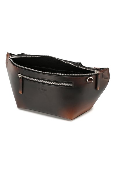 Кожаная поясная сумка BERLUTI коричневого цвета по цене 278500 руб., арт. M192899, фото 4 Кожаная поясная сумка BERLUTI, арт. M192899, фото 4