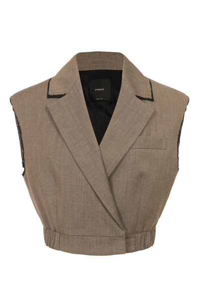 Женский жилет из шерсти и хлопка PINKO, арт. 104755/A2BQ