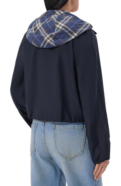 Ветровка BURBERRY синего цвета по цене 153000 руб., арт. 8116110, фото 4 Ветровка BURBERRY, арт. 8116110, фото 4