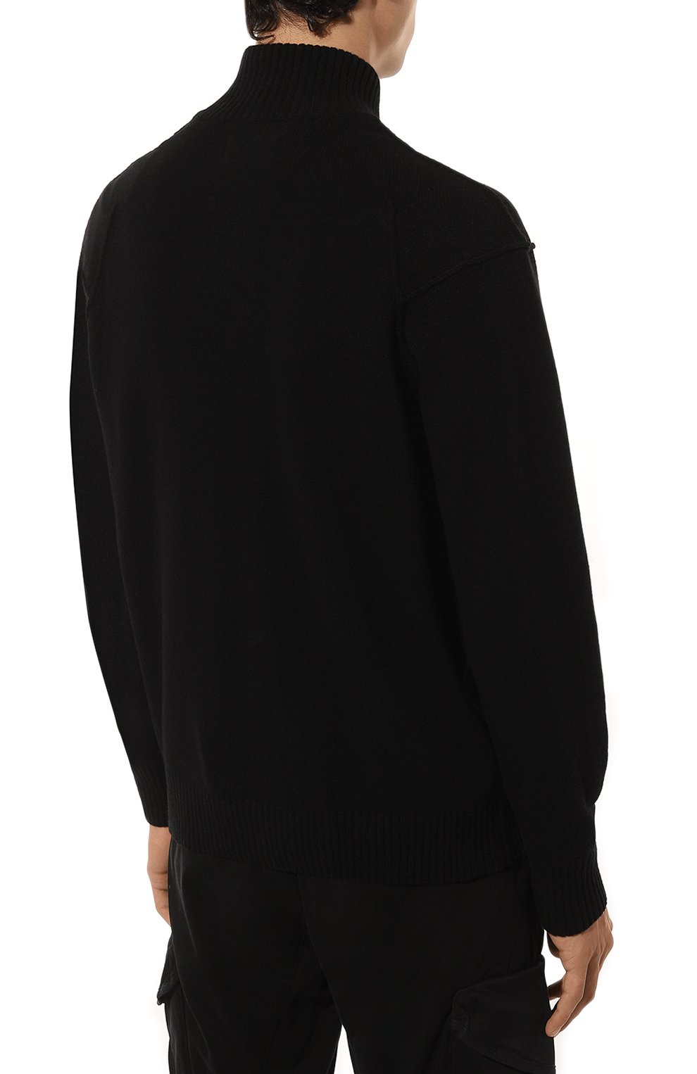 Шерстяной кардиган C.P. COMPANY черного цвета по цене 35150 руб., арт. 17CMKN143A110149A, фото 4 Шерстяной кардиган C.P. COMPANY, арт. 17CMKN143A110149A, фото 4