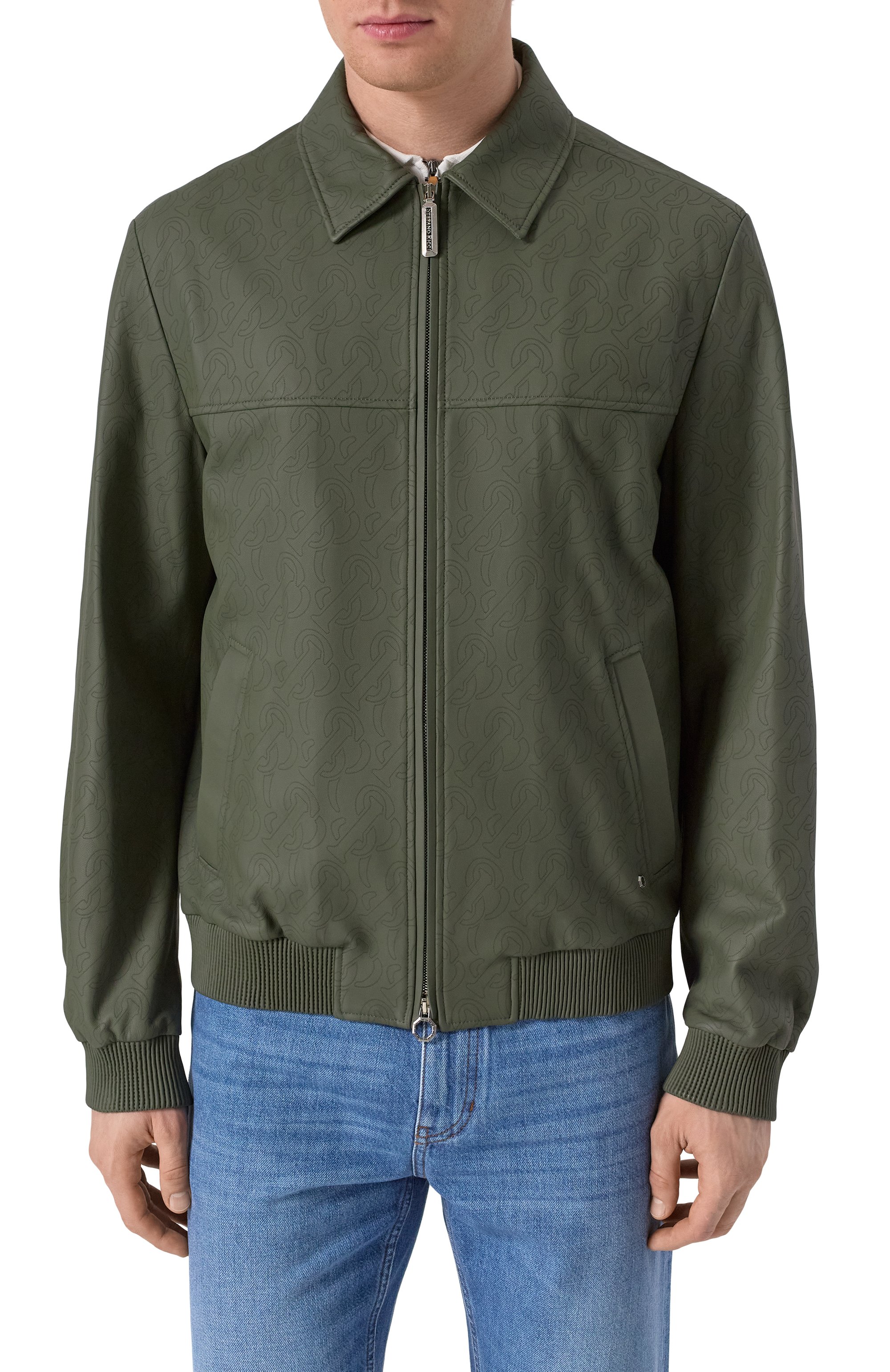 Кожаный бомбер STEFANO RICCI зеленого цвета по цене 919500 руб., арт. M7J5100176/NPVESR, фото 3 Кожаный бомбер STEFANO RICCI, арт. M7J5100176/NPVESR, фото 3