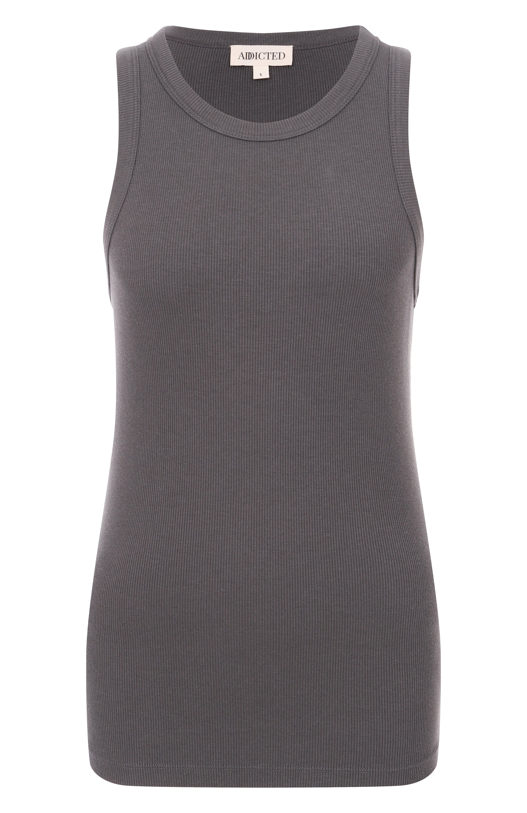 Майка ADDICTED серого цвета по цене 10330 руб., арт. FT2316, фото 1 Майка ADDICTED, арт. FT2316, фото 1