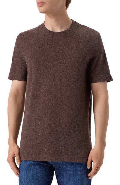 Футболка из хлопка и кашемира CAPOBIANCO, арт. 19M660.WS00., фото 3