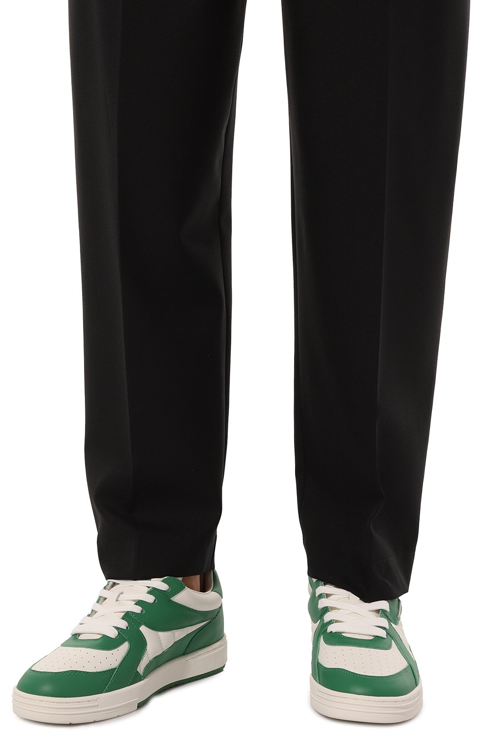 Кожаные кеды university PALM ANGELS, арт. PMIA078E23LEA0010155, фото 3