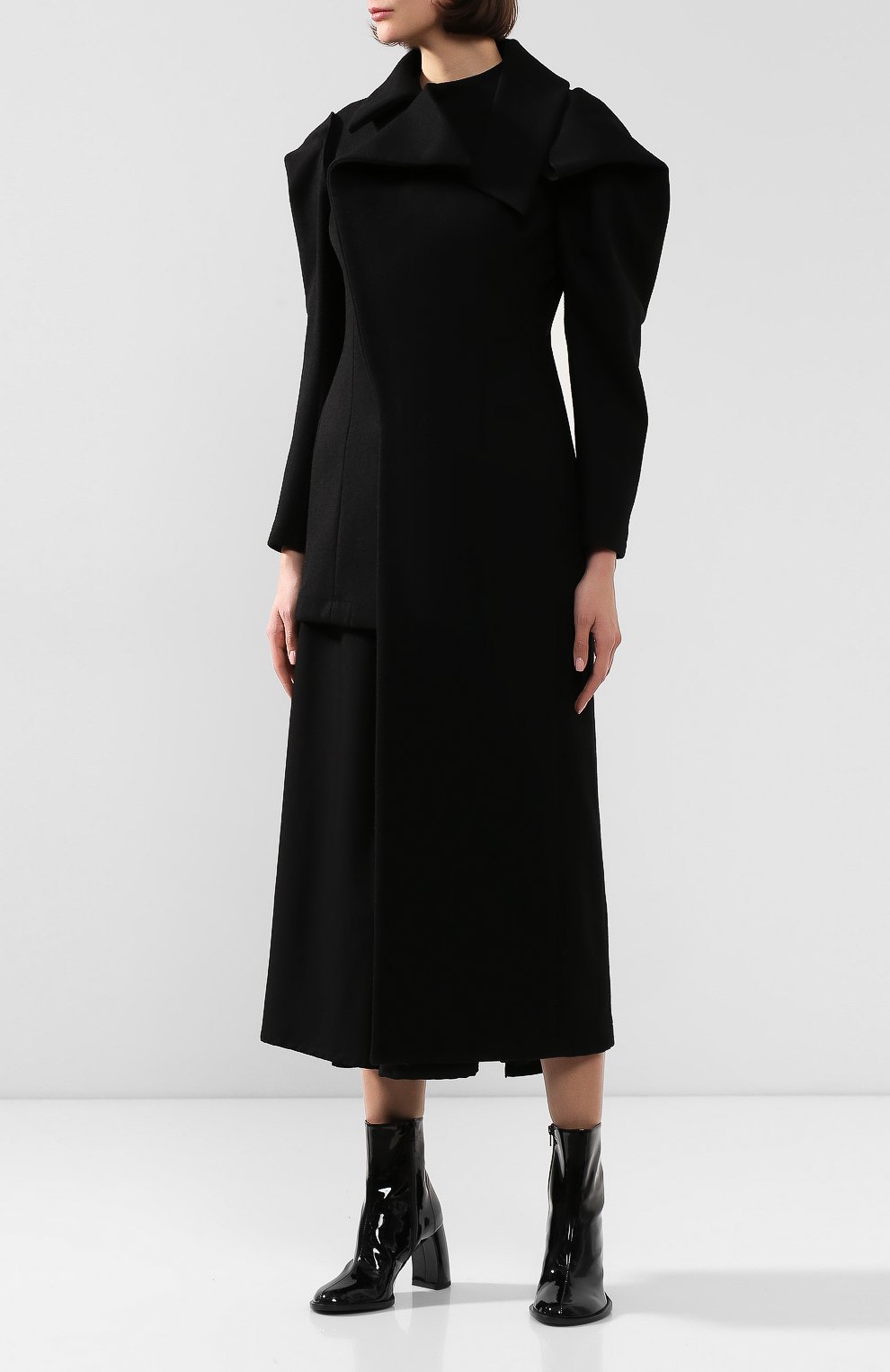 Шерстяное пальто YOHJI YAMAMOTO, арт. FC-C09-111, фото 3