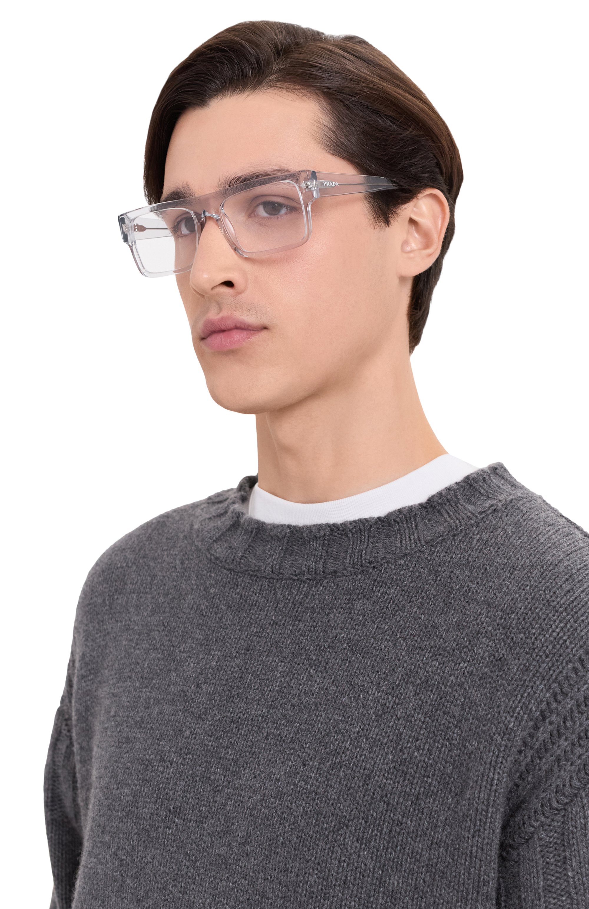 Оправа PRADA прозрачного цвета по цене 35800 руб., арт. A01V-17P101, фото 2 Оправа PRADA, арт. A01V-17P101, фото 2