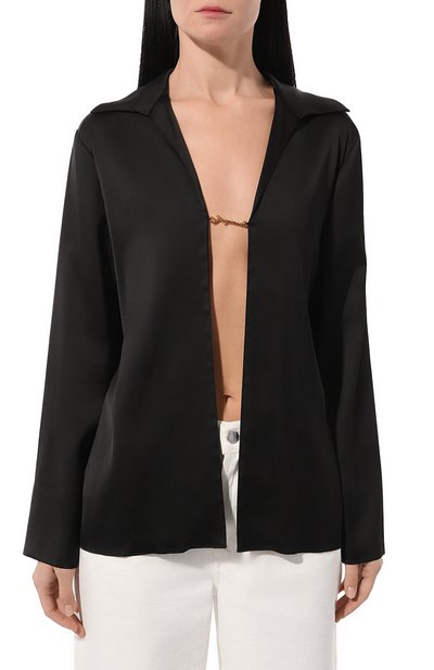 Атласная блузка JACQUEMUS, арт. 22E/213SH103-1000, фото 3