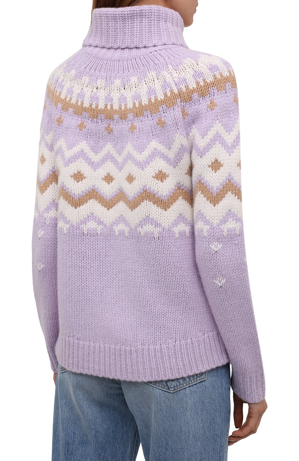 Кашемировый свитер BOGNER сиреневого цвета по цене 139000 руб., арт. 81963804, фото 4 Кашемировый свитер BOGNER, арт. 81963804, фото 4