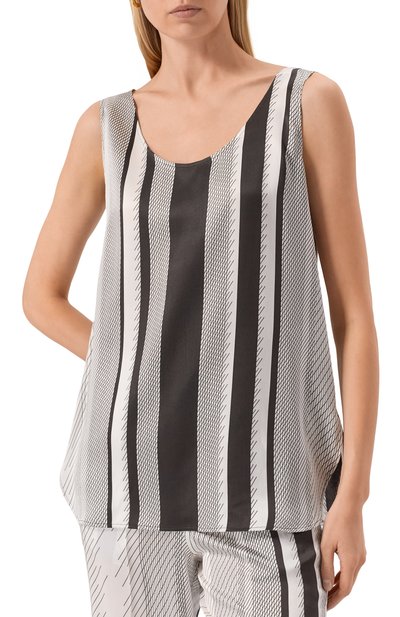 Шелковый топ KITON, арт. D51443K0963E01, фото 3