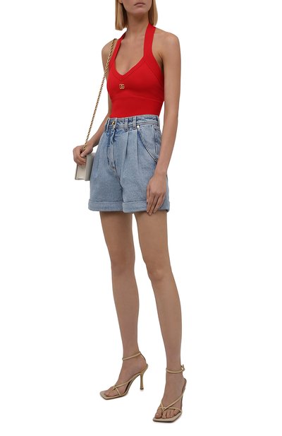 Топ DOLCE & GABBANA красного цвета по цене 85800 руб., арт. FX262Z/JAIEQ, фото 2 Топ DOLCE & GABBANA, арт. FX262Z/JAIEQ, фото 2