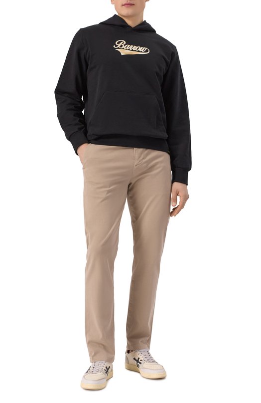 Хлопковые брюки 7 For All Mankind 7TSU3T49 Бежевый  7TSU3T49 Фото 2