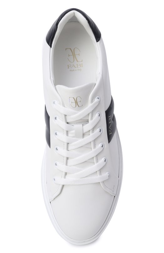 Кожаные кеды Polignano Fabi FU0456/NAPPA BAR0N Белый  FU0456/NAPPA BAR0N Фото 5