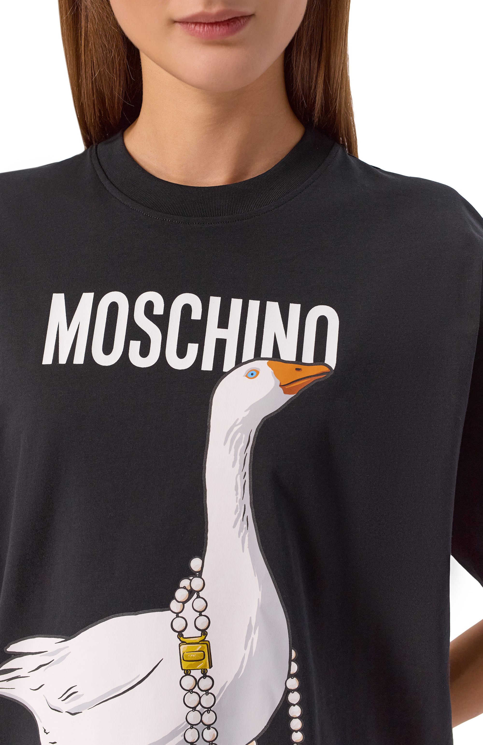 Хлопковая футболка MOSCHINO, арт. V0703/0541, фото 5