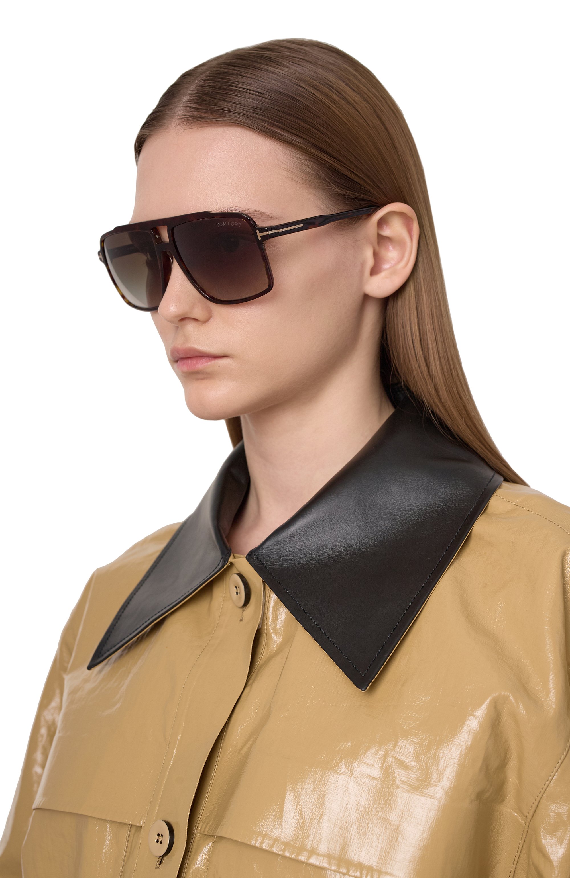 Солнцезащитные очки TOM FORD коричневого цвета по цене 48900 руб., арт. TF1177 52B, фото 3 Солнцезащитные очки TOM FORD, арт. TF1177 52B, фото 3
