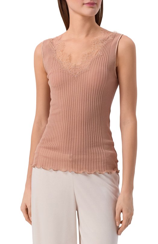 Хлопковый топ Zimmerli 207-2801 Бежевый  207-2801 Фото 3