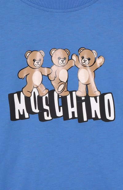 Хлопковая футболка MOSCHINO, арт. HUM05P/LAA23_001, фото 3