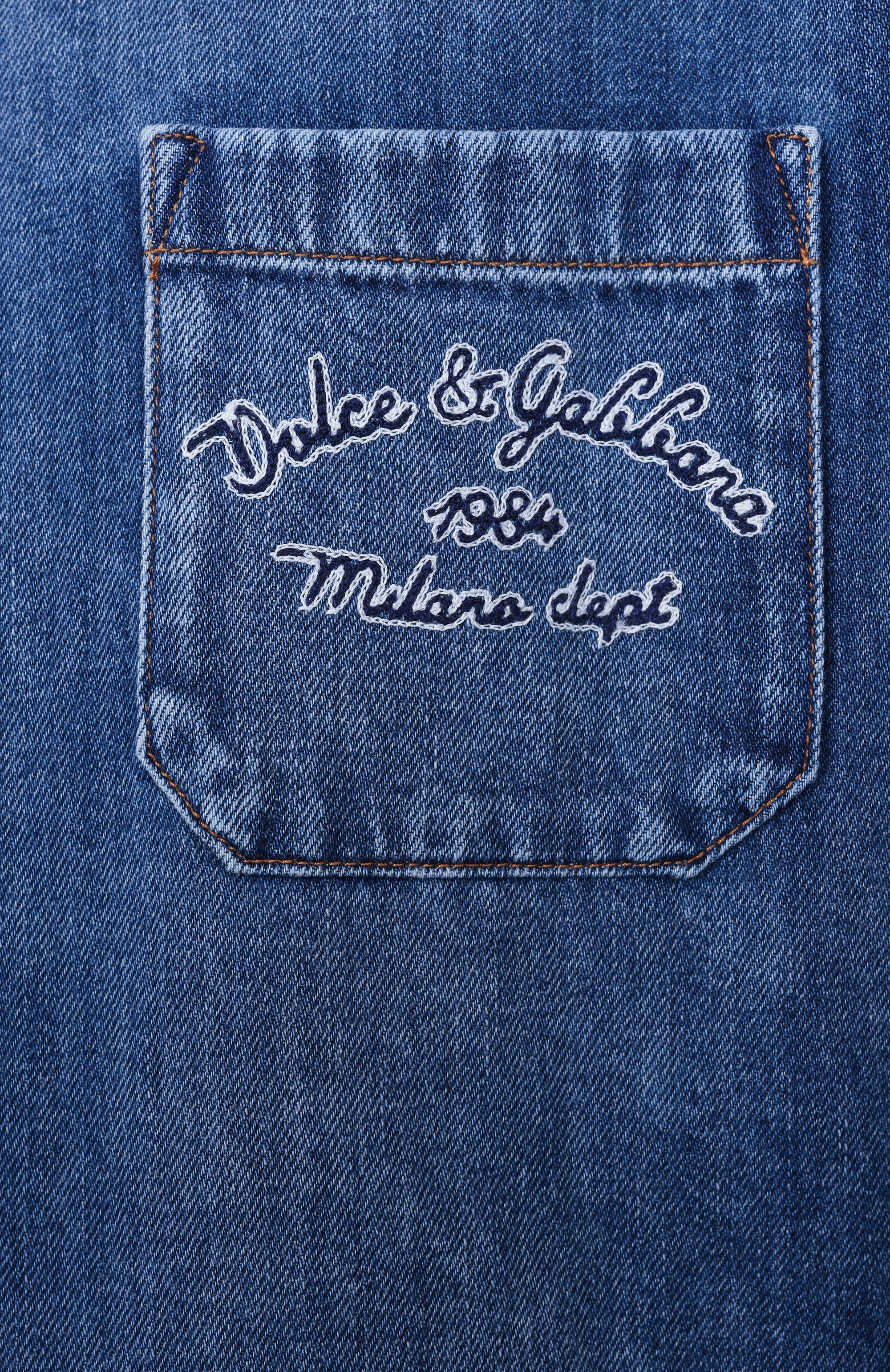 Джинсовая рубашка DOLCE & GABBANA синего цвета по цене 126000 руб., арт. G5MQ8Z/G8MK5, фото 6 Джинсовая рубашка DOLCE & GABBANA, арт. G5MQ8Z/G8MK5, фото 6