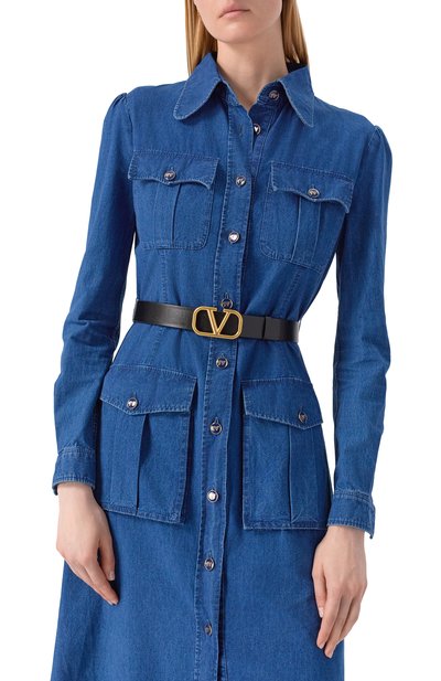 Двусторонний ремень vlogo signature VALENTINO коричневого цвета по цене 59400 руб., арт. 6W2T0T15/ZFR, фото 3 Двусторонний ремень vlogo signature VALENTINO, арт. 6W2T0T15/ZFR, фото 3