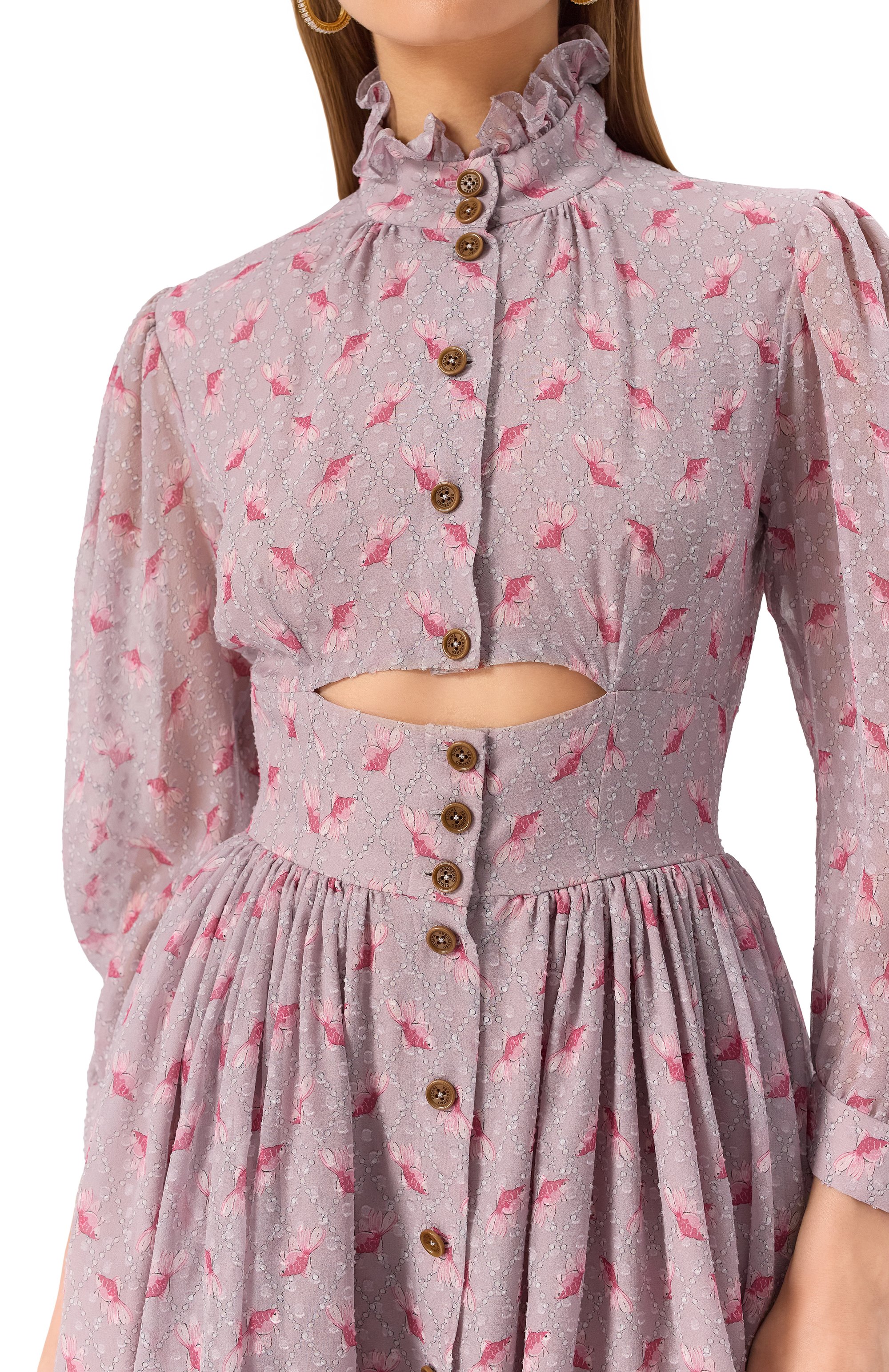 Шелковое платье ULYANA SERGEENKO, арт. ABC008FW24RESORT2291Т24, фото 5