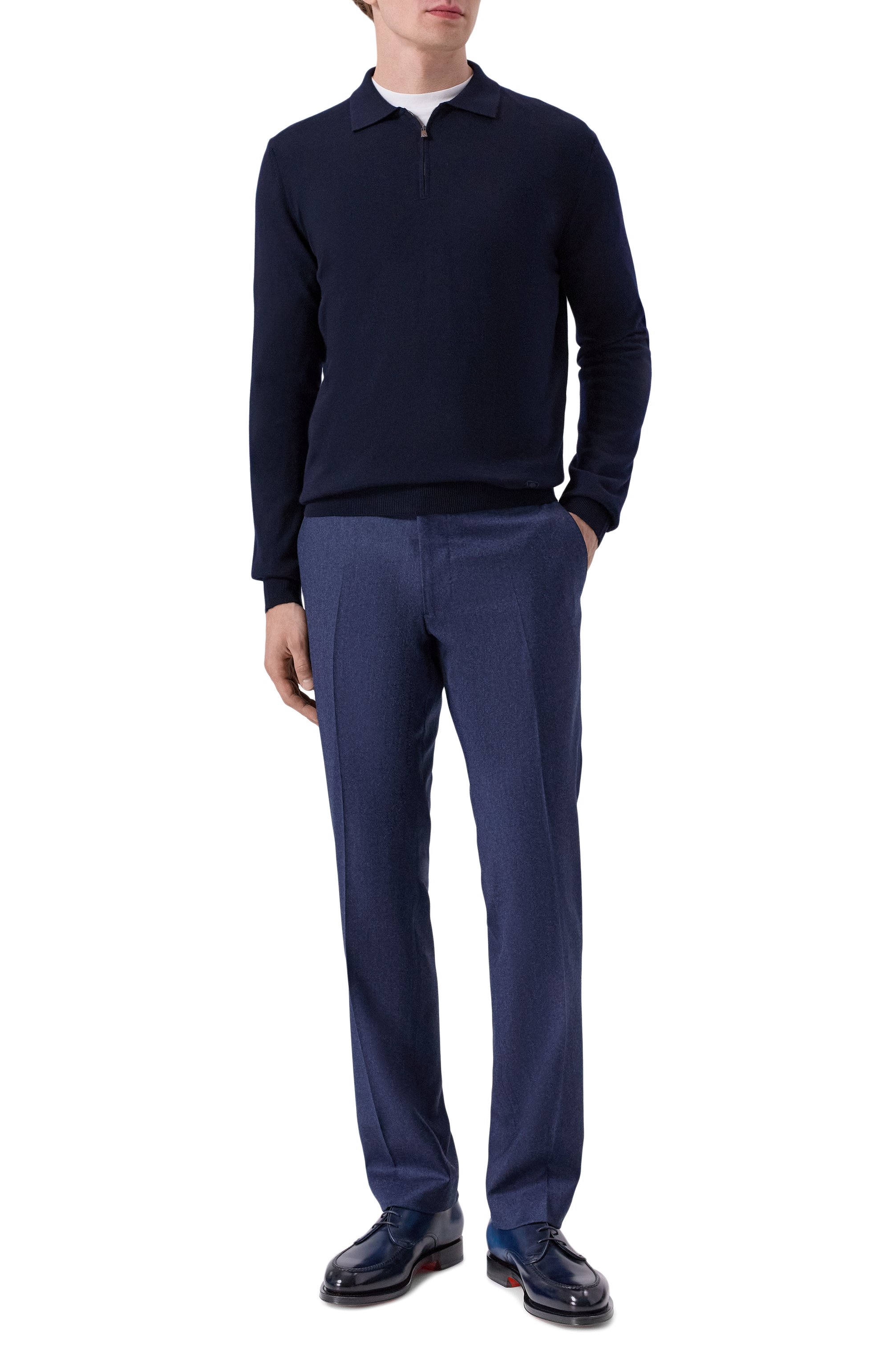 Брюки из шерсти и кашемира ANDREA CAMPAGNA, арт. SC/1 ALC/ZG1202X, фото 2