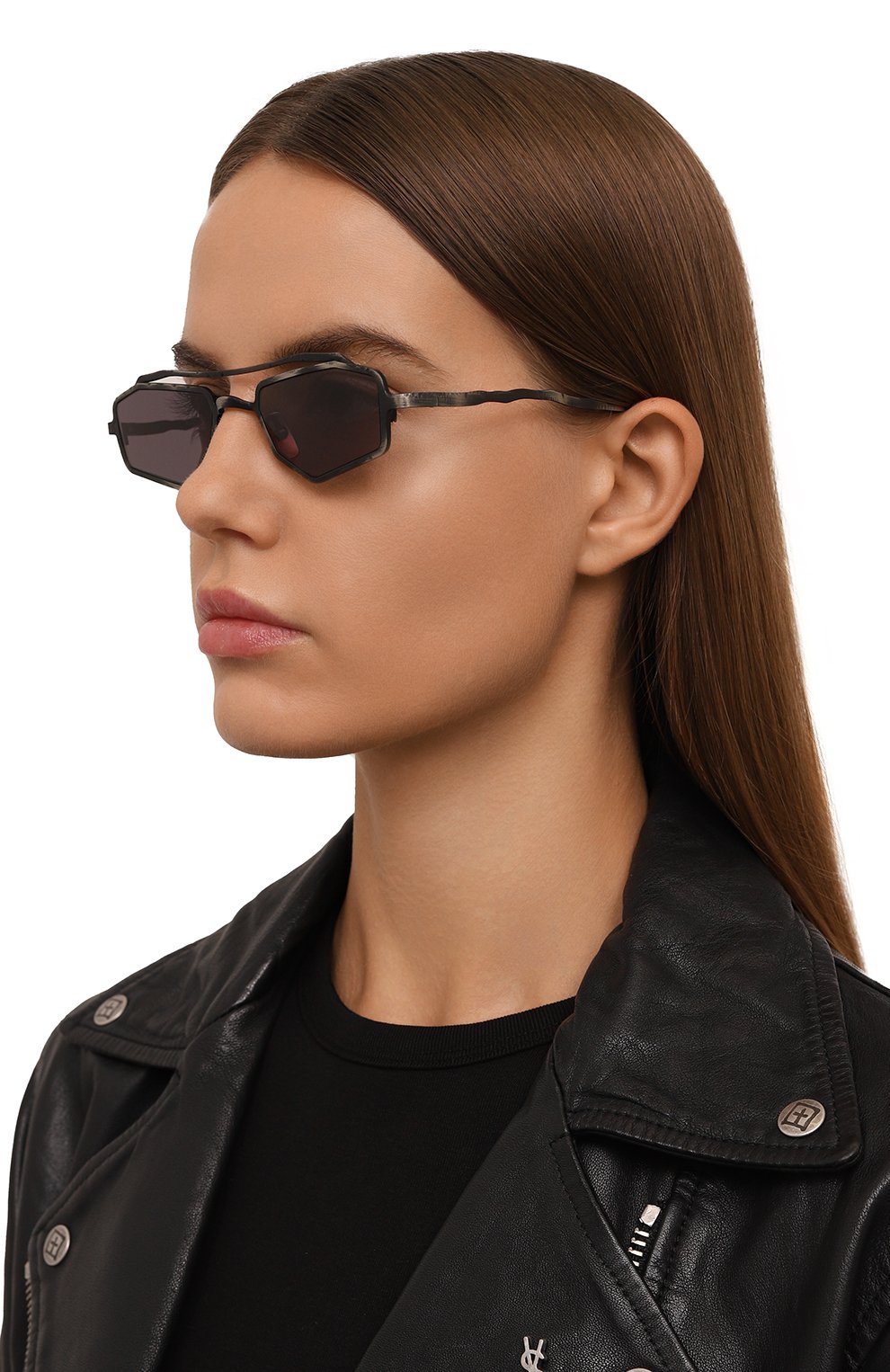 Солнцезащитные очки KUB0RAUM черного цвета по цене 62100 руб., арт. Z23 ME 2GREY, фото 2 Солнцезащитные очки KUB0RAUM, арт. Z23 ME 2GREY, фото 2
