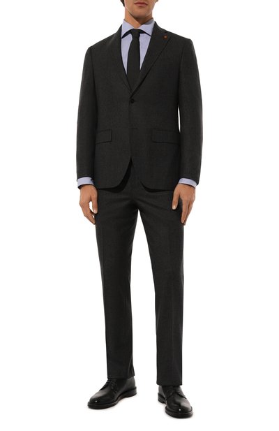 Хлопковая сорочка CANALI синего цвета по цене 27000 руб., арт. NX98/GR03199, фото 2 Хлопковая сорочка CANALI, арт. NX98/GR03199, фото 2