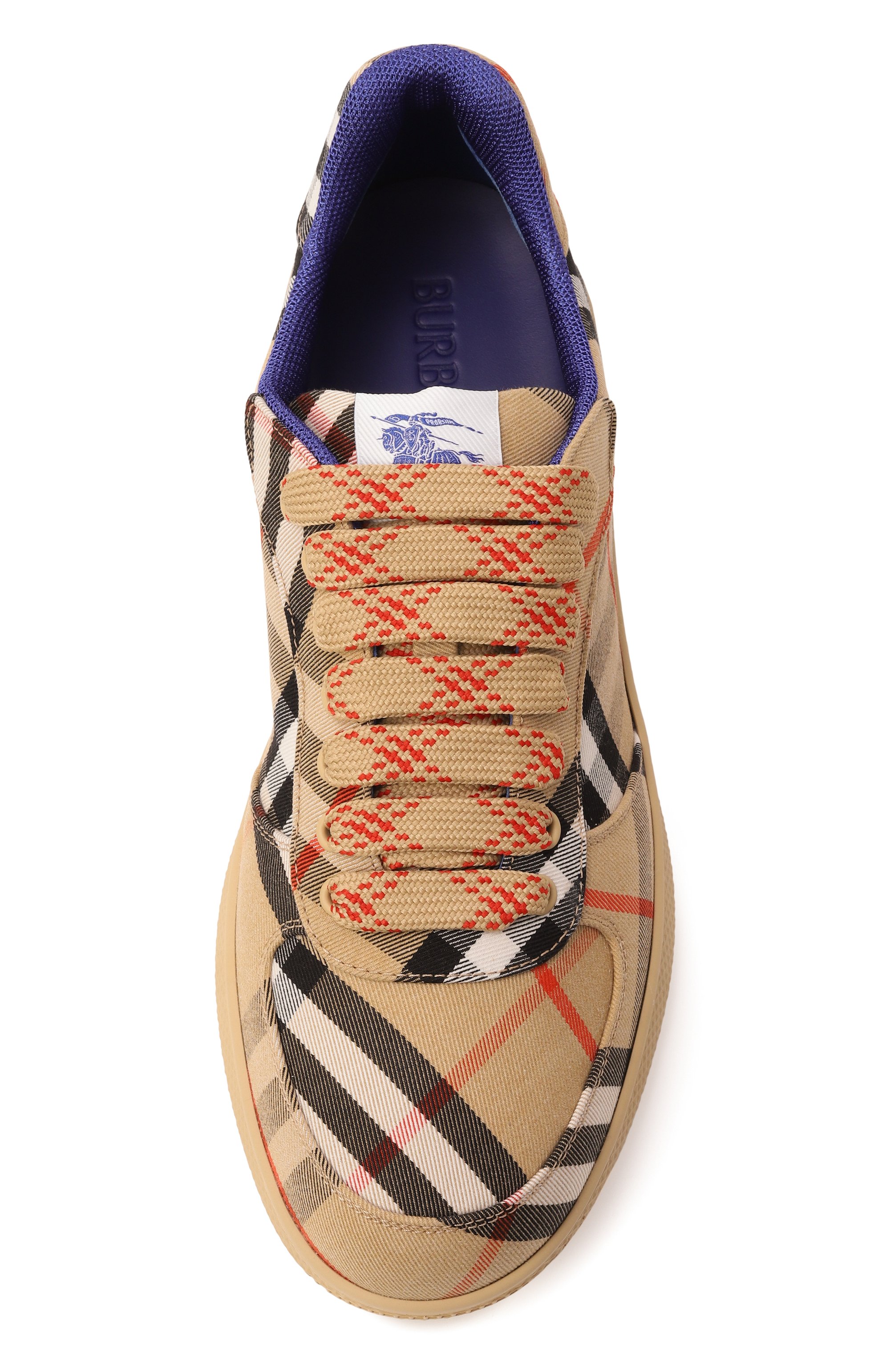 Текстильные кеды terrace BURBERRY, арт. 8095276, фото 6