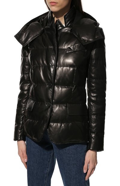 Кожаная куртка TOM FORD черного цвета по цене 646500 руб., арт. GIL418-LEX217, фото 3 Кожаная куртка TOM FORD, арт. GIL418-LEX217, фото 3