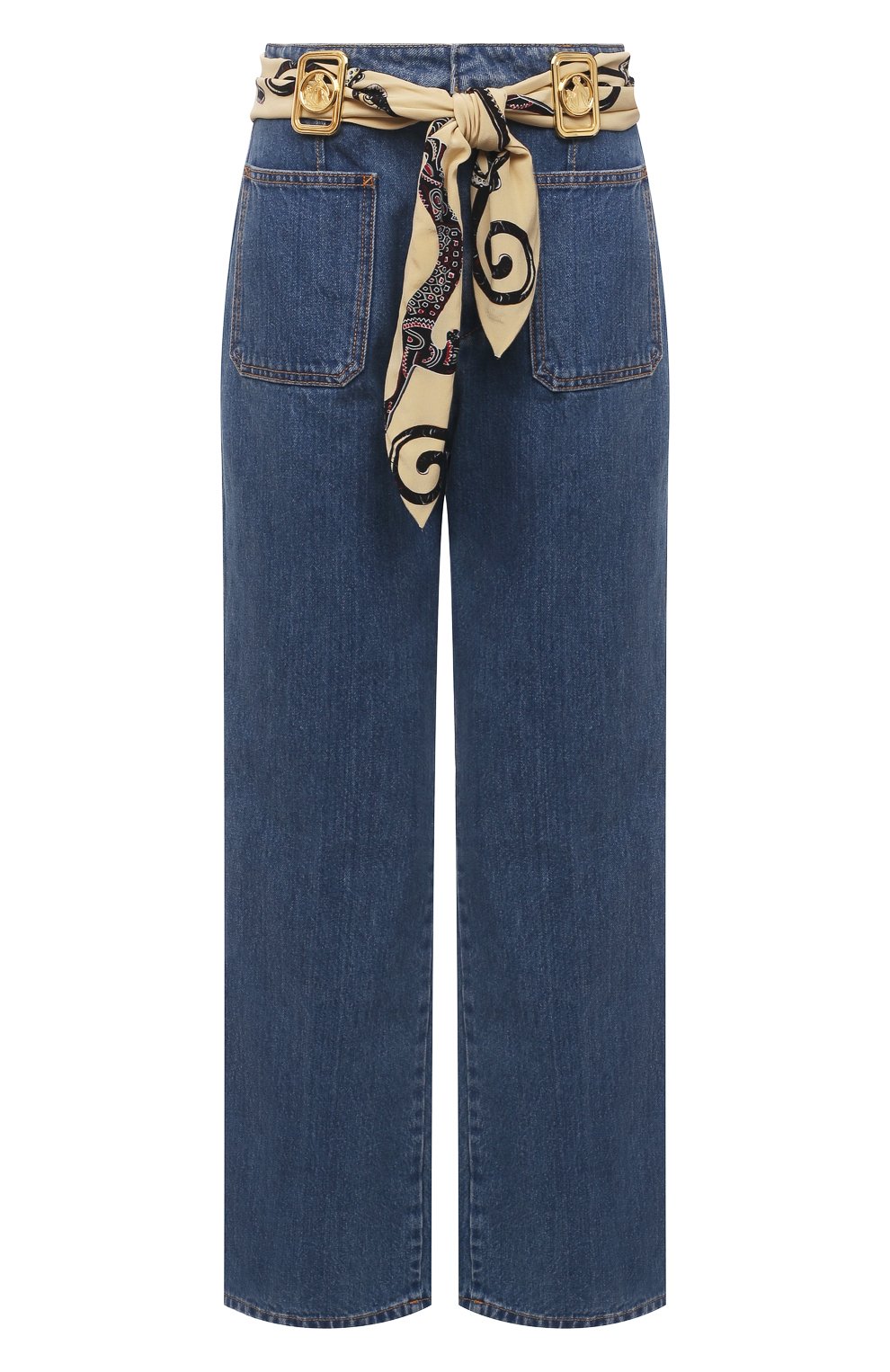 Джинсы LANVIN темно-синего цвета по цене 99500 руб., арт. RW-TR0023-D002-E21, фото 1 Джинсы LANVIN, арт. RW-TR0023-D002-E21, фото 1